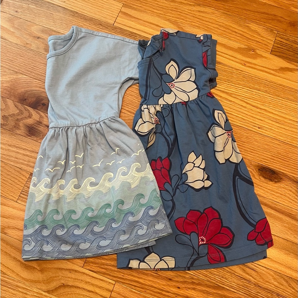 Two Tea Collection cotton dresses/tunics size 2T